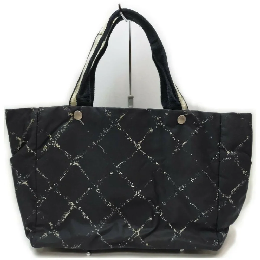 Chanel Black Travel Line Nylon Tote - Picture 1 of 9